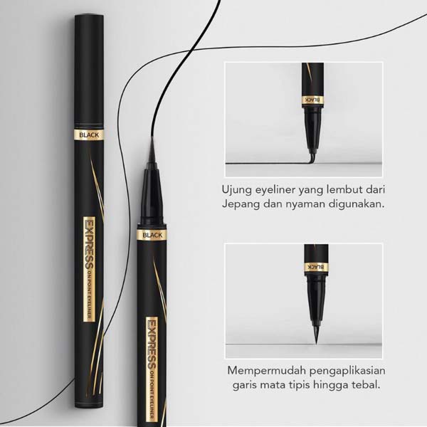 YOU Express On Point Eyeliner [Quick-set Formula, Ultra-soft Felt Tip, Up to 12H Long-wear]_Cerianti