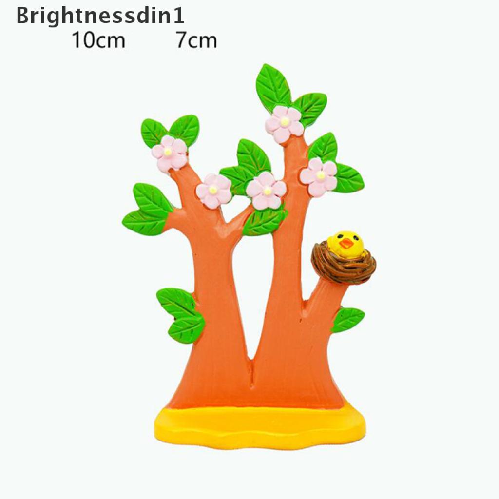 [Brightnessdin1] Resin Animal Lion Monkey Tree Cake Topper Baby Birthday Party Baking Decor #