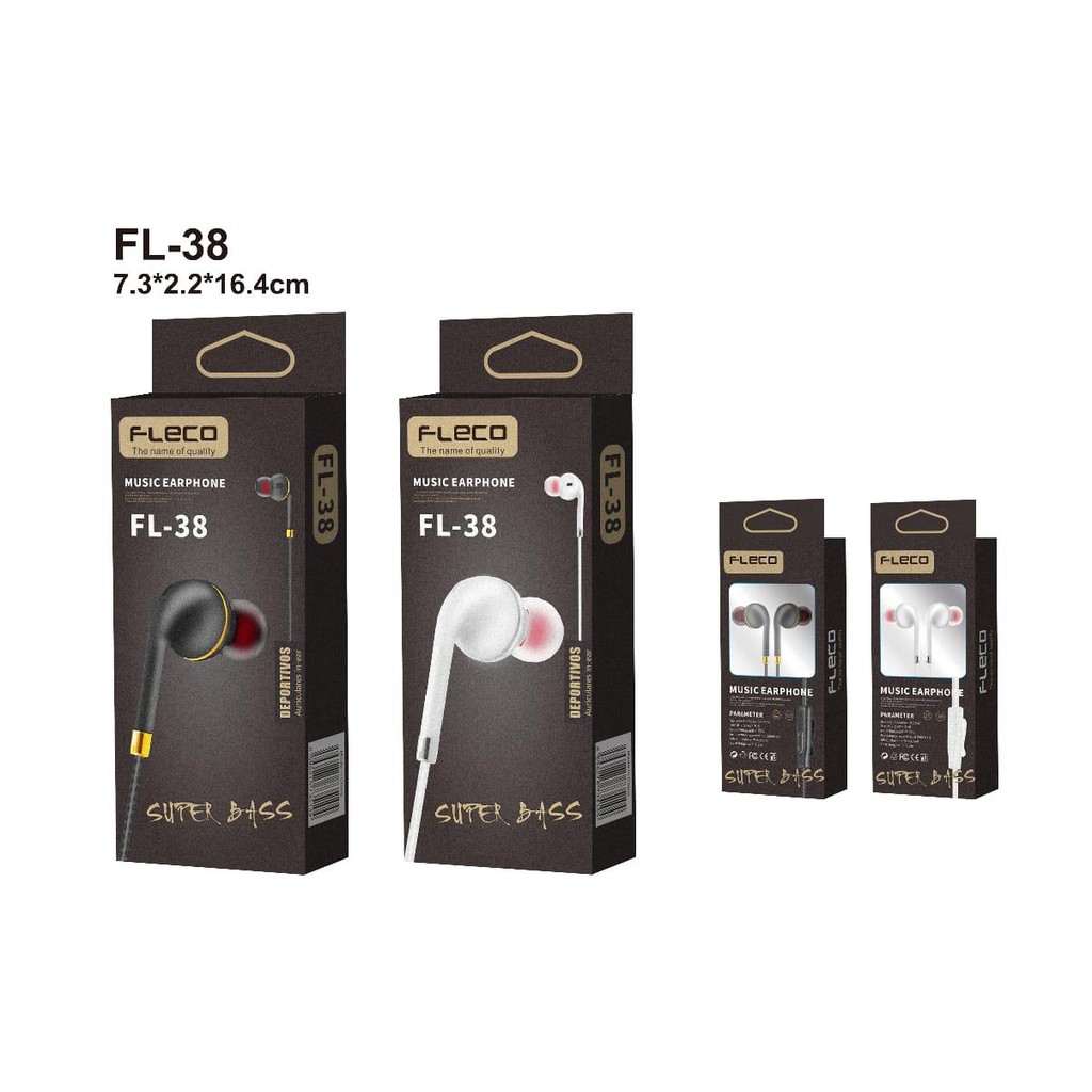 HANDSFREE FLECO FL38 / FL39 SUPER BASS MUSIC EARPHONE