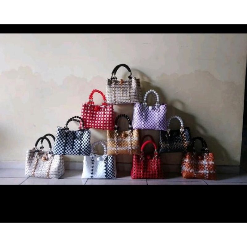 Tas anyaman Tali plastik original