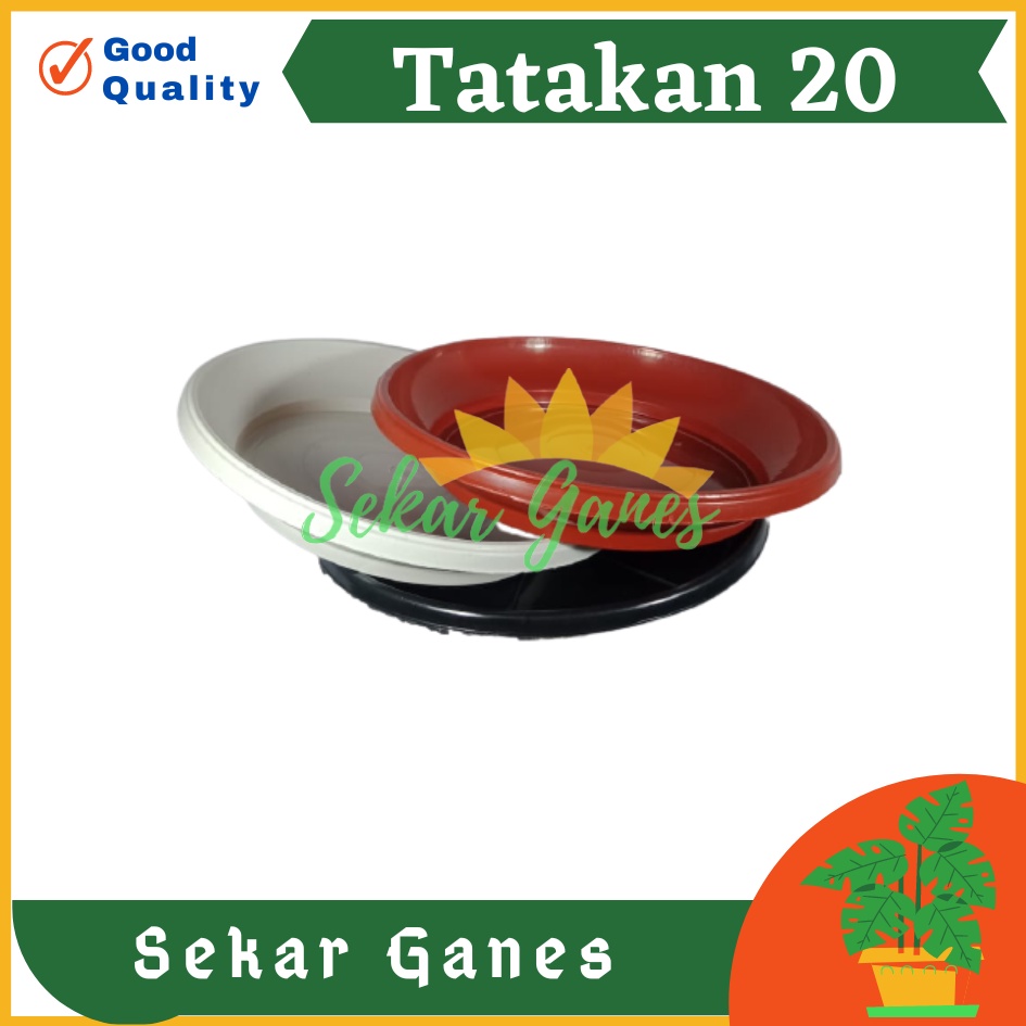 Alas Pot 20 Cm Hitam Putih Merah Bata Coklat Terakota Tatakan Pot 20 Cm Putih Teracota Hitam Alas Mawar Tray Gbl Eco - Tatakan Pot Bunga Tawon Putih