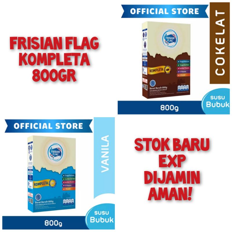 FRISIAN FLAG Kompleta Rasa Cokelat / Vanila 800gr