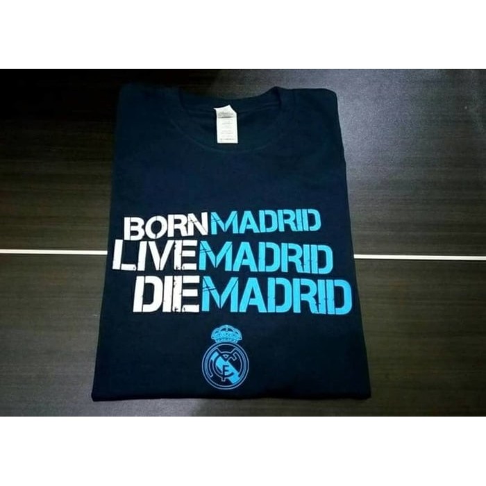 Kaos Tshirt Baju Combed 30S Distro Madrid born live die madrid