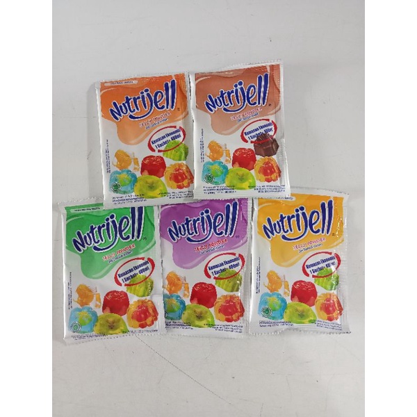 

Nutrijell Sachet 10 gram / Tepung agar agar jelly powder Nutrijell Aneka Rasa