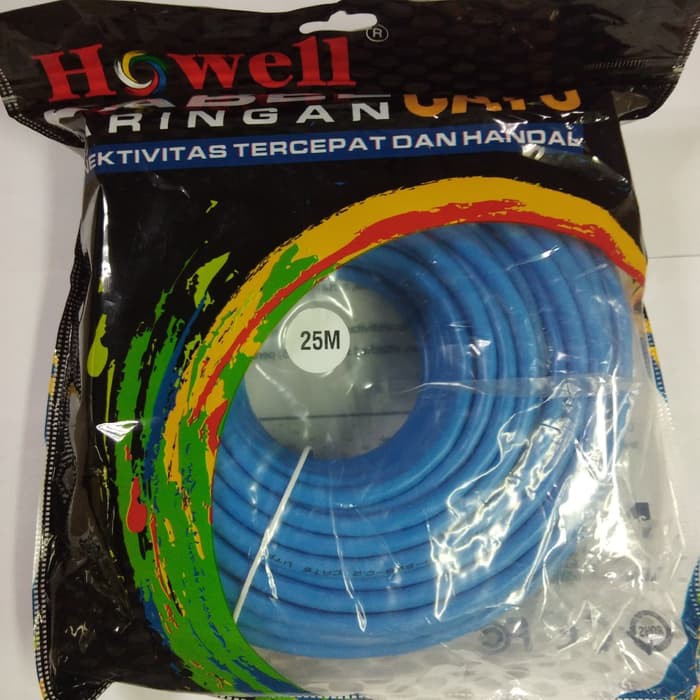 Howell Kabel Lan 25Meter Cat6/Kabel Ethernet RJ45 Cat6 25Meter