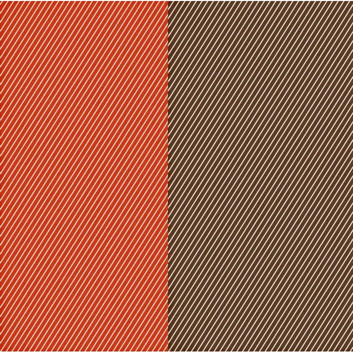 Kertas Scrapbook - Fabulous Fall Stripes Design