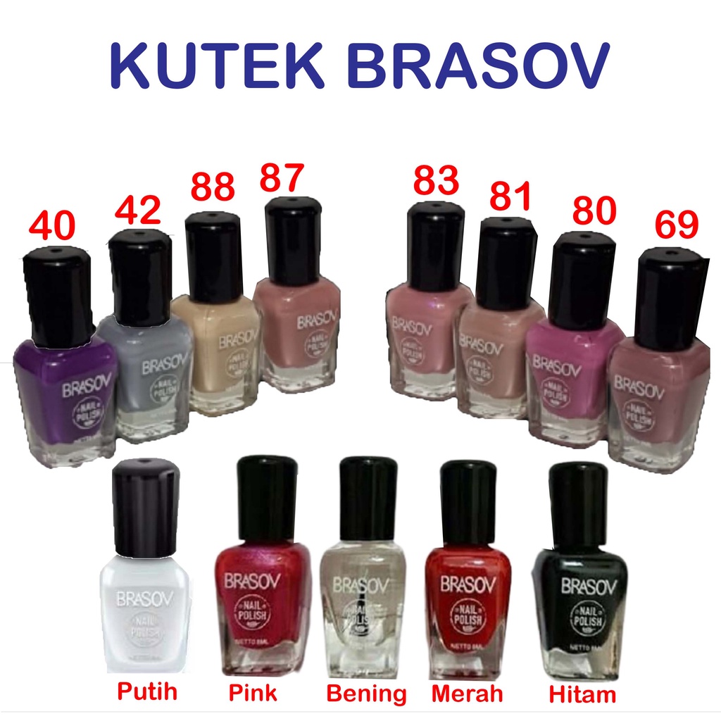 ⭐ BAGUS ⭐ BRASOV NAIL POLISH PEEL OFF / NUDE SERIES | Kutek Cat Kuku Bisa dikelupas