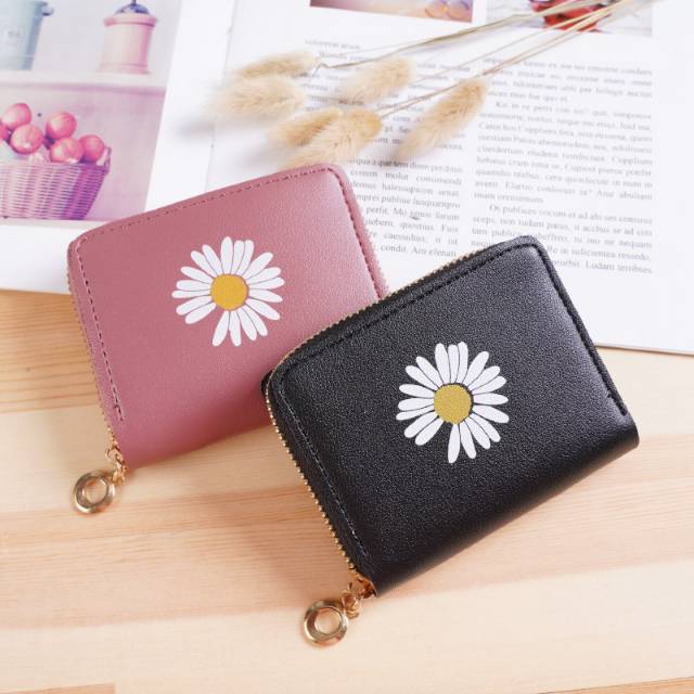 EV - D61-1 DOMPET  KOIN WANITA DOVE KELLI BELLY  MINI GRACE  KOREAN BUNGA DAISY