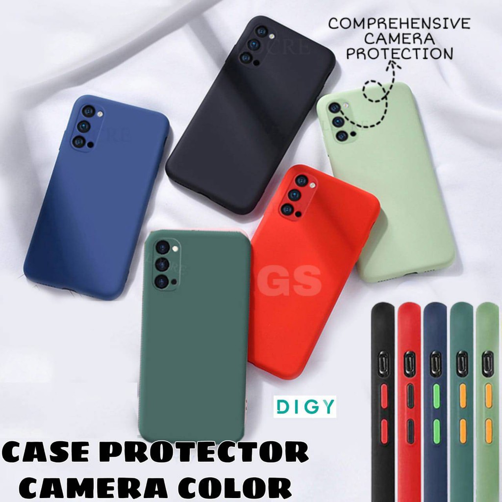 Casing Import Matte  Samsung A11 M11 A01 core M01 core J2 prime A21S Case Protector Camera Color