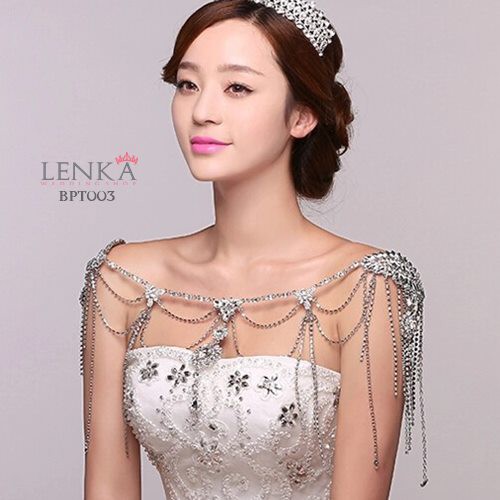 [READY STOCK] BRIDAL BOLERO CRYSTAL AKSESORIS PERNIKAHAN WANITA BPT003