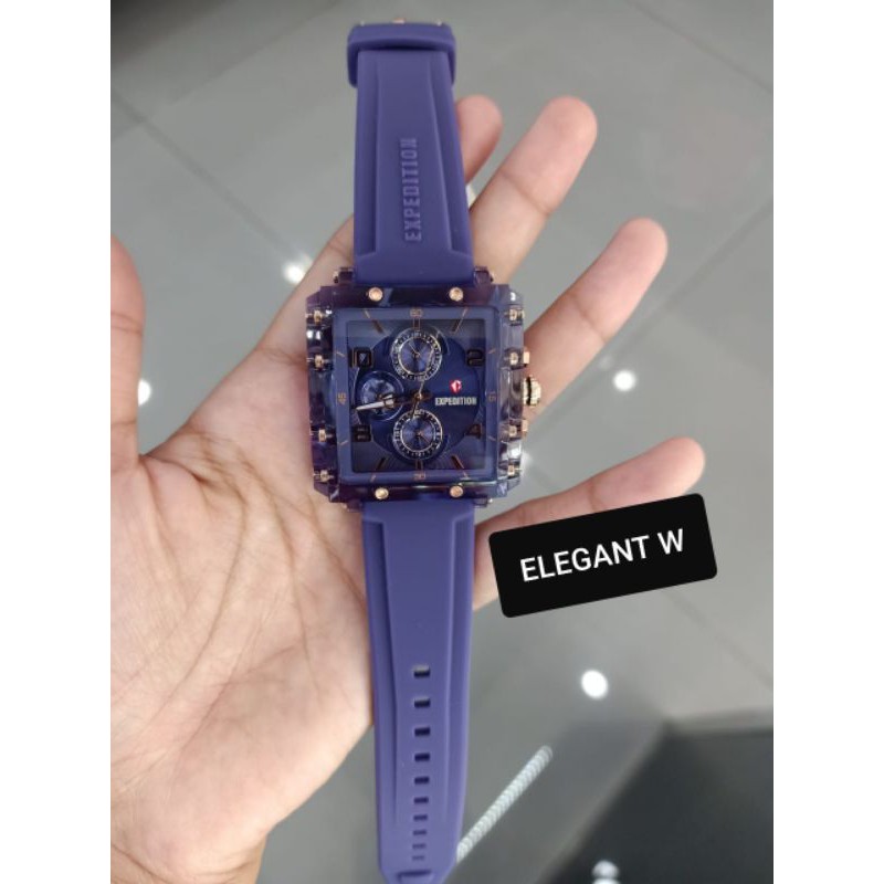 JAM TANGAN EXPEDITION WANITA ORIGINAL E6808 BF PURPLE
