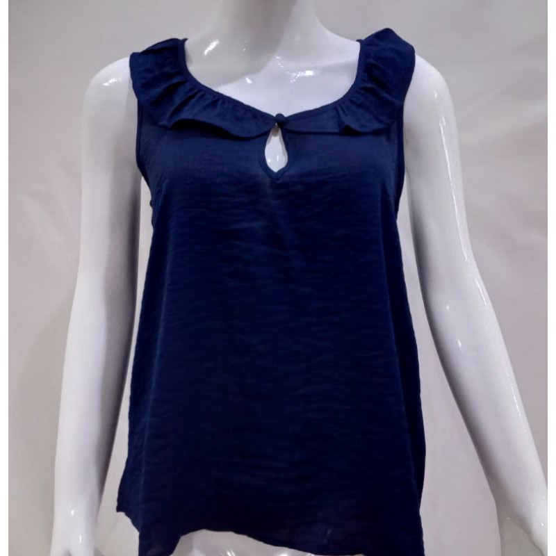 Blouse Sleeveles Casual Branded Sisa Export Termurah