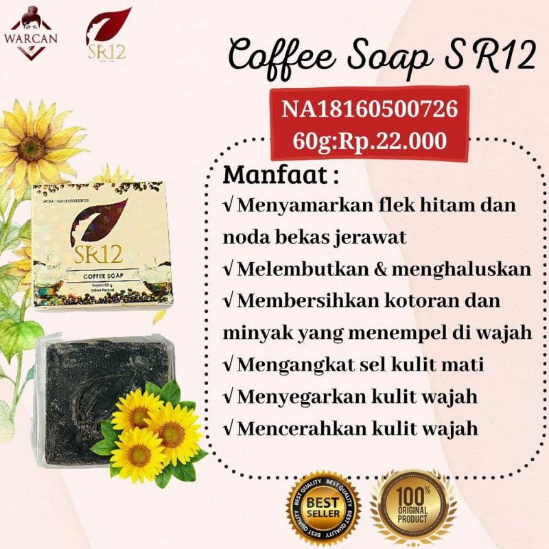 SR12 SABUN KOPI HERBAL BPOM