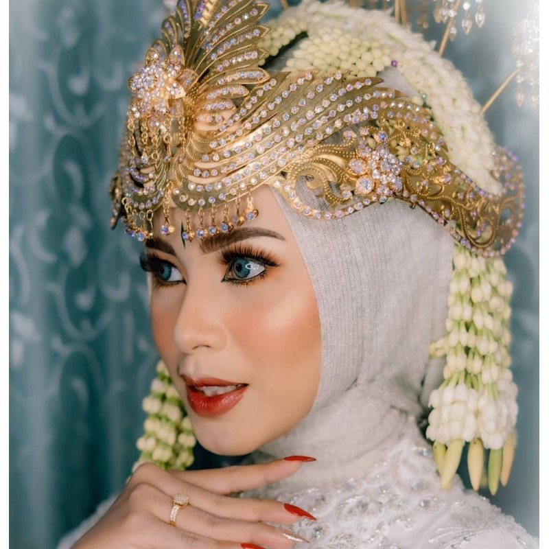 Siger Sunda Nanas + 7 Kembang Goyang + Kalung Pengantin