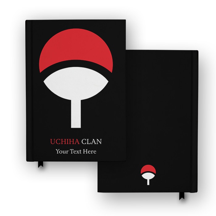

Buku Catatan Uchiha Clan Naruto Jurnal Custom Nama Cosplay Hardcover Jurnal Agenda Diary
