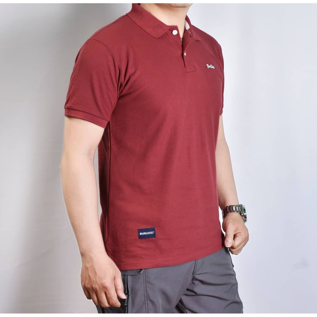 Kaos Polo Shirt Pria Kaos Kerah Lengan Pendek Original Burlois