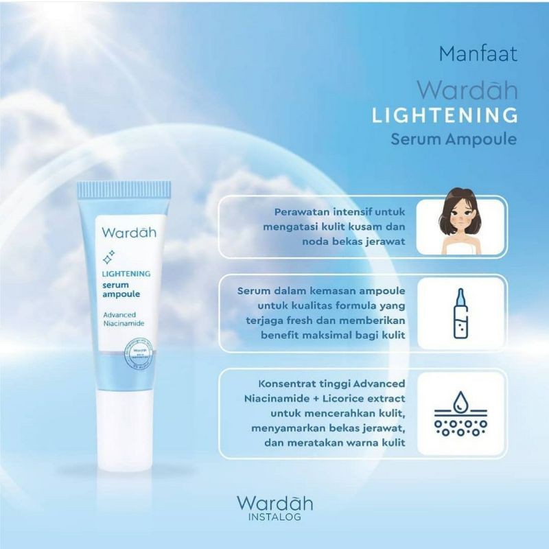 Kandungan serum wardah lightening ampoule