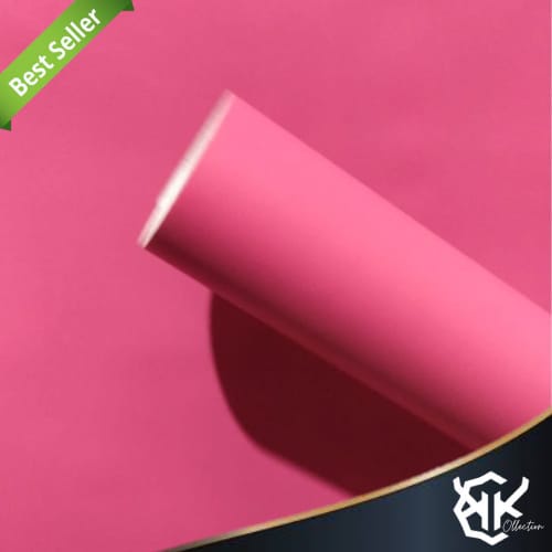 Wallpaper Dinding Motif Polos Pastel 45cm x 10m Polos Pastel Pink Tua Wallstiker Wallpaper Sticker W