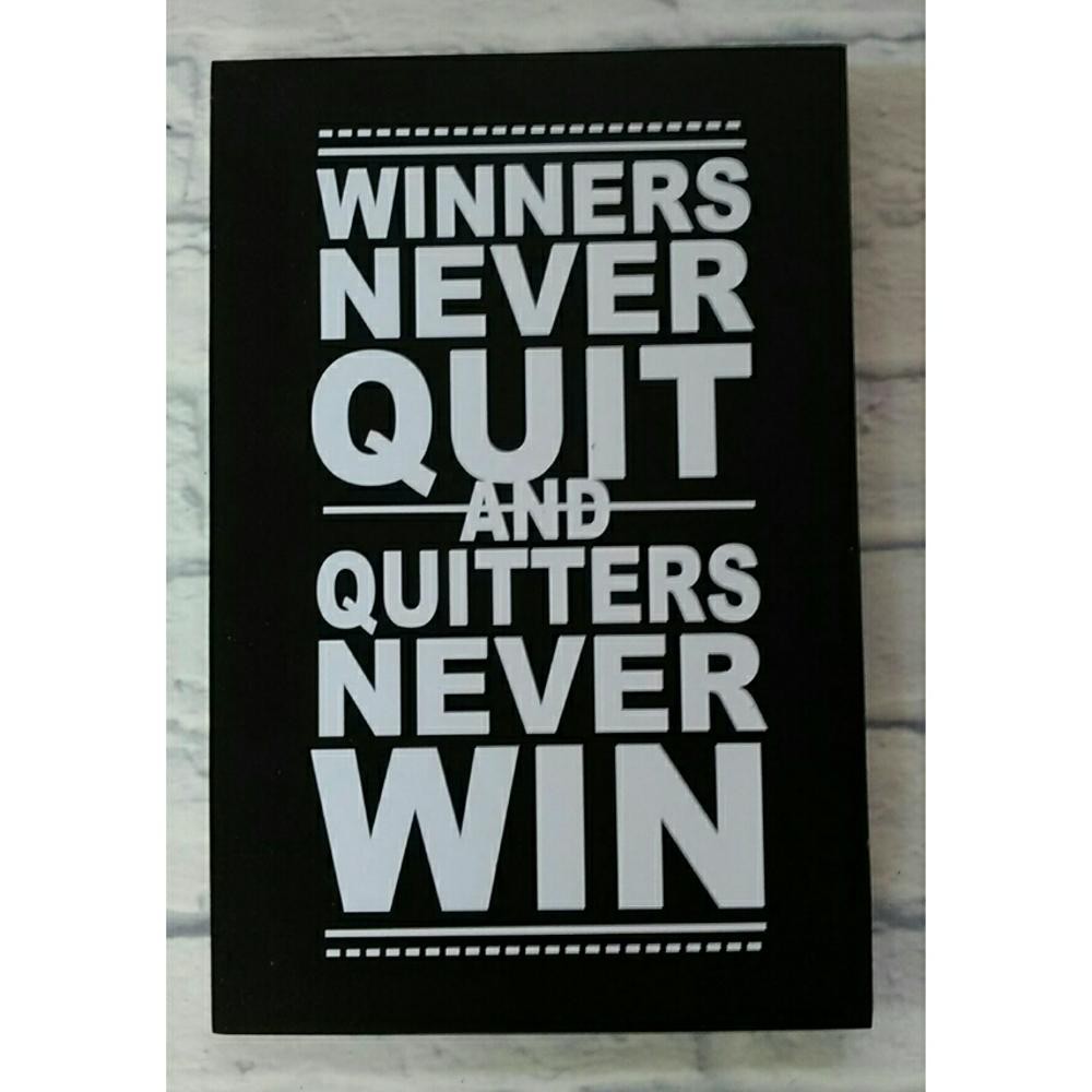 Hiasan Dinding Poster Kayu Dekorasi Rumah Minimalis Kata Motivasi