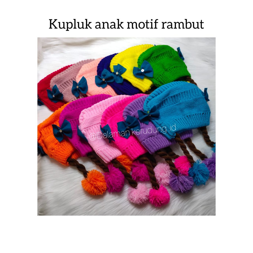 *NEW* Kupluk Anak Motif Rambut