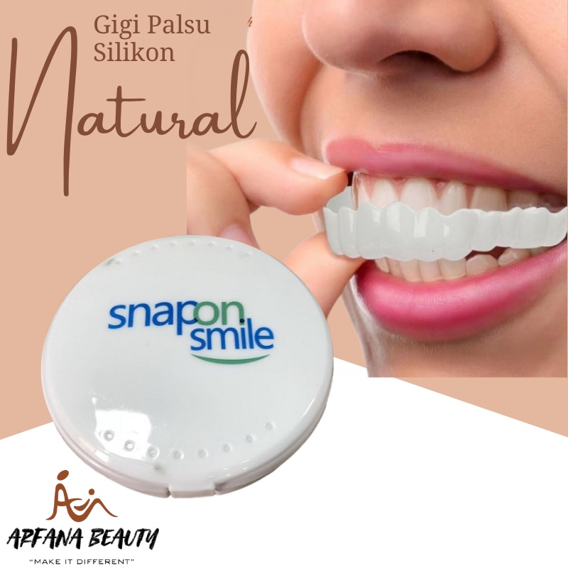 Gigi Palsu Silikon Alami Snapon Smile Putih 100% ORIGINAL Authentic