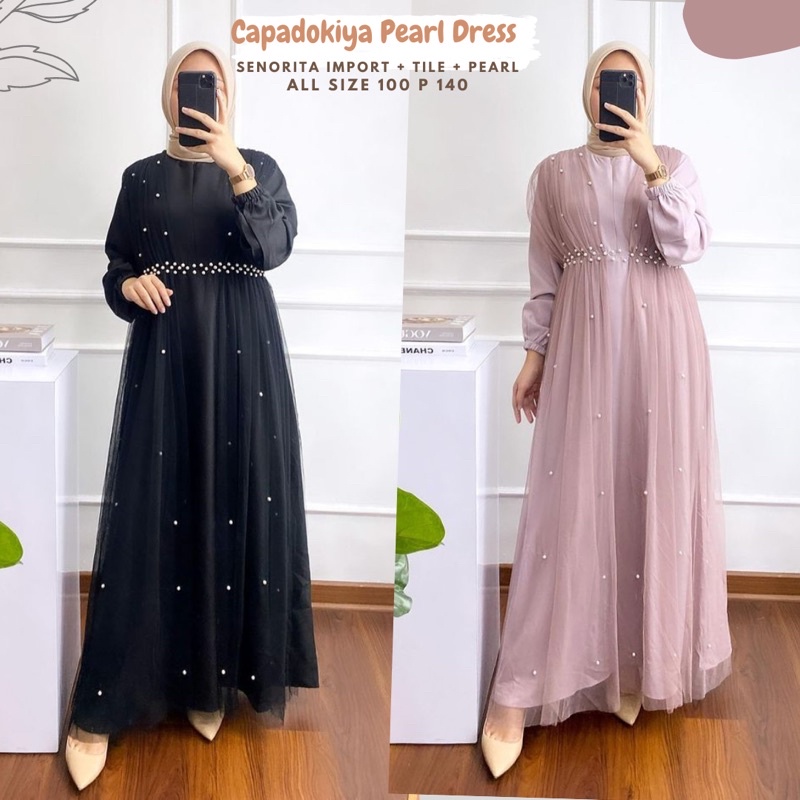 [ORIGINAL] Capadokiya Tile Dress/Dress Tulle Ld 100 110 120/Dress Kondangan/Dress Maternity/Dress Bumil/Dress Sage Green