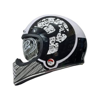 Helm Retro Cakil JPX JP Signature Prediksi Putih ORIGINAL