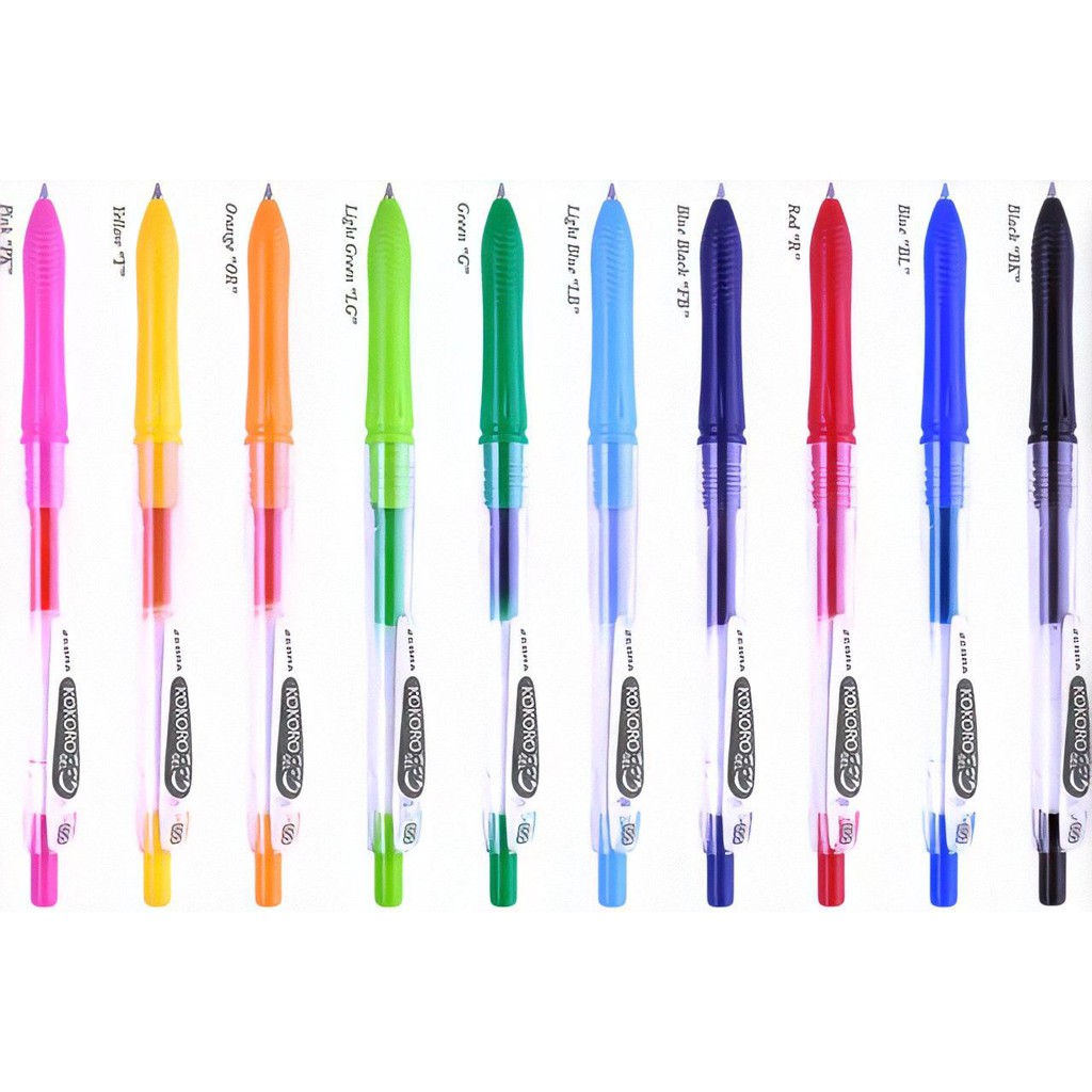 

Pulpen Gel Kokoro Zebra Colours - 0,5mm