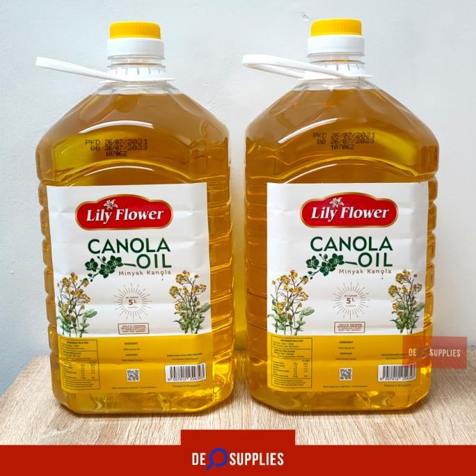 

Lily Flower Canola Oil 5L - Minyak Kanola Lilyflower 5 L Premium Spore