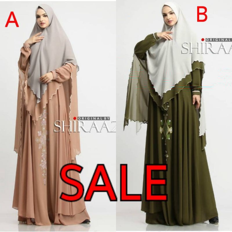 Gamis bordir syari by SHIRAAZ gs 160