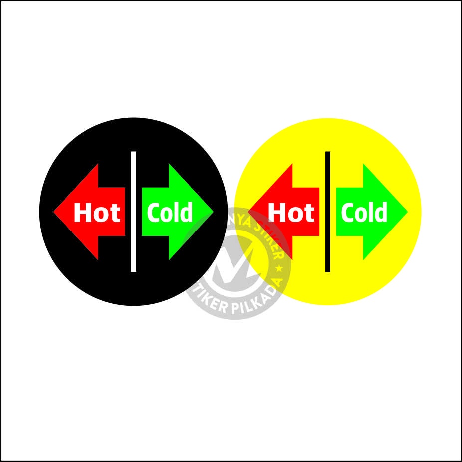 

STIKER VINYL HOT & COLD BULAT (DIJUAL SATUAN)