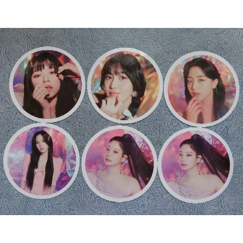 Official Coaster Twice Taste of love Circle Card Jeongyeon Momo Jihyo Mina Dahyun