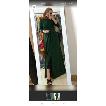 Dress Hijau Botol