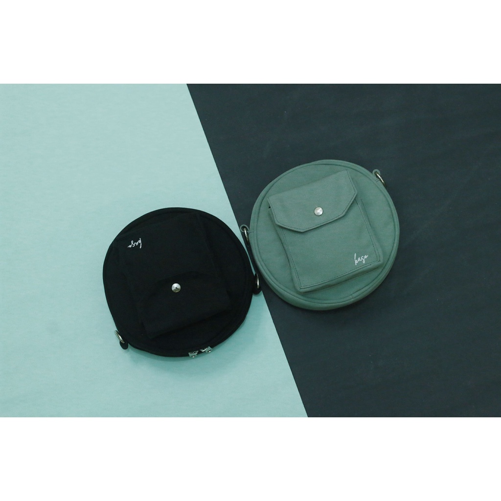 Kaso Round Bag tas kanvas premium