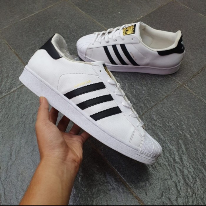 d01rew Sepatu Pria Big Size 44 45 46 47 48 Adidas Superstar White - Putih, 39 Dv01F