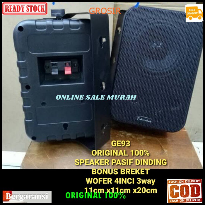 G93 Speaker gantung spk dinding speaker tembok pasif original 100% PASSIVE ori karaoke vocal vokal audio tembok sound musik pro sound asli super bass sound system sistem pengeras suara G93   BISA KESEGALA JENIS POWER AMPLI  SPEAKER PASIF 2PCS BREKET BONUS