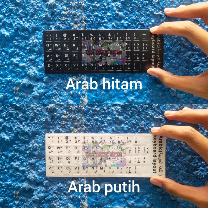 Sticker Keyboard huruf korea hangul arab rusia jepang turki mandarin china russian arabic hijaiyah turkey Thailand inggris