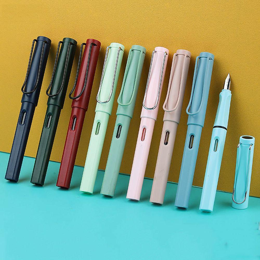 Nickolas1 Fountain Pen EF Nib Perlengkapan Kantor Replaceable ink sac Perlengkapan Sekolah Alat Tulis Siswa Pena Bisnis