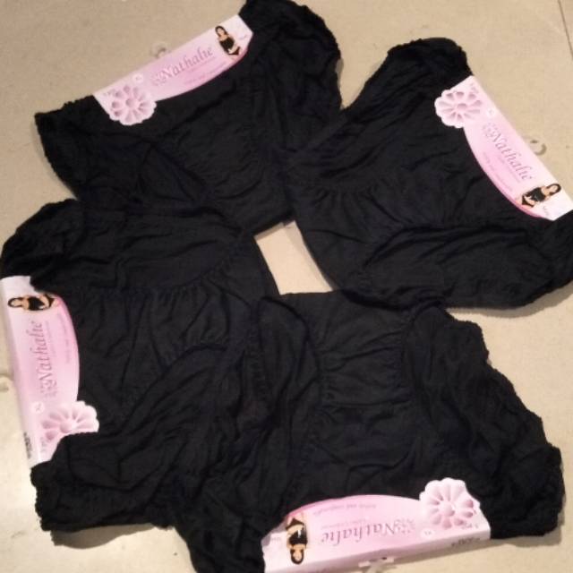 [3 PCS]CELANA DALAM WANITA/CD NATHALIE NTC 429 HITAM/CD NATHALIE MINI