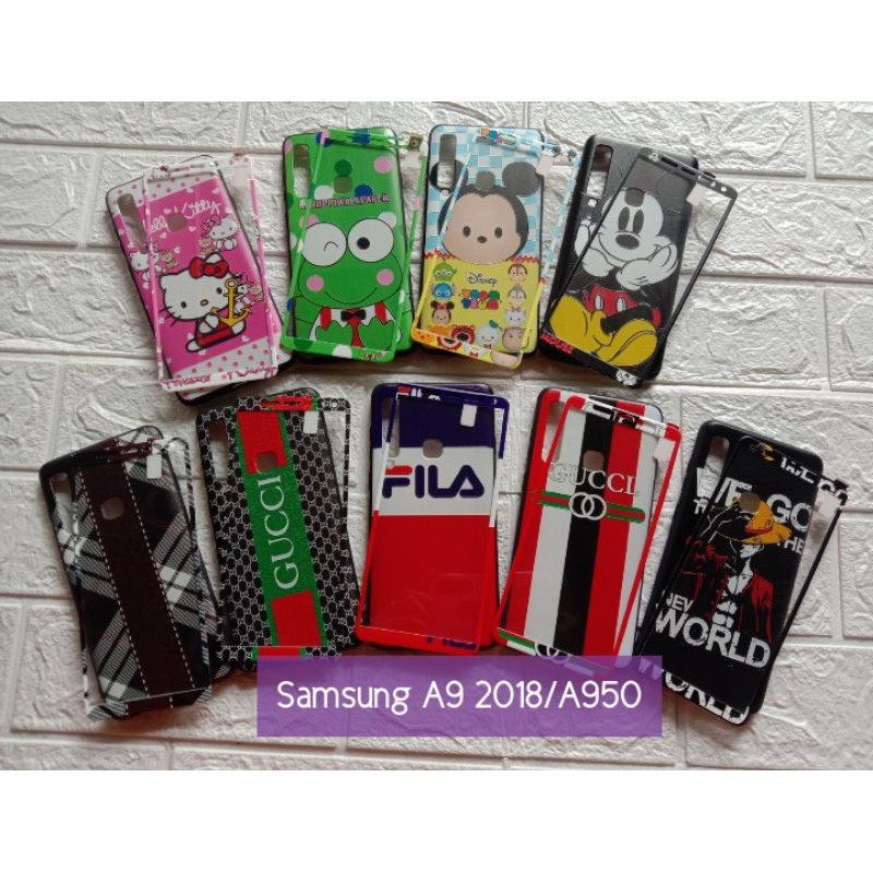 TERLARIS SOFTCASE CASE SAMSUNG A950 A9 2018 PLUS TG MOTIF HELLO KITTY KEROPI MICKEY FILA GUCCI