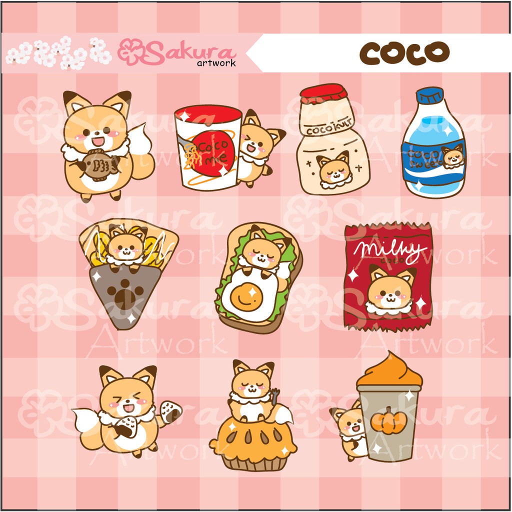 

Sticker Planner Bujo Coco SAKURA ARTWORK