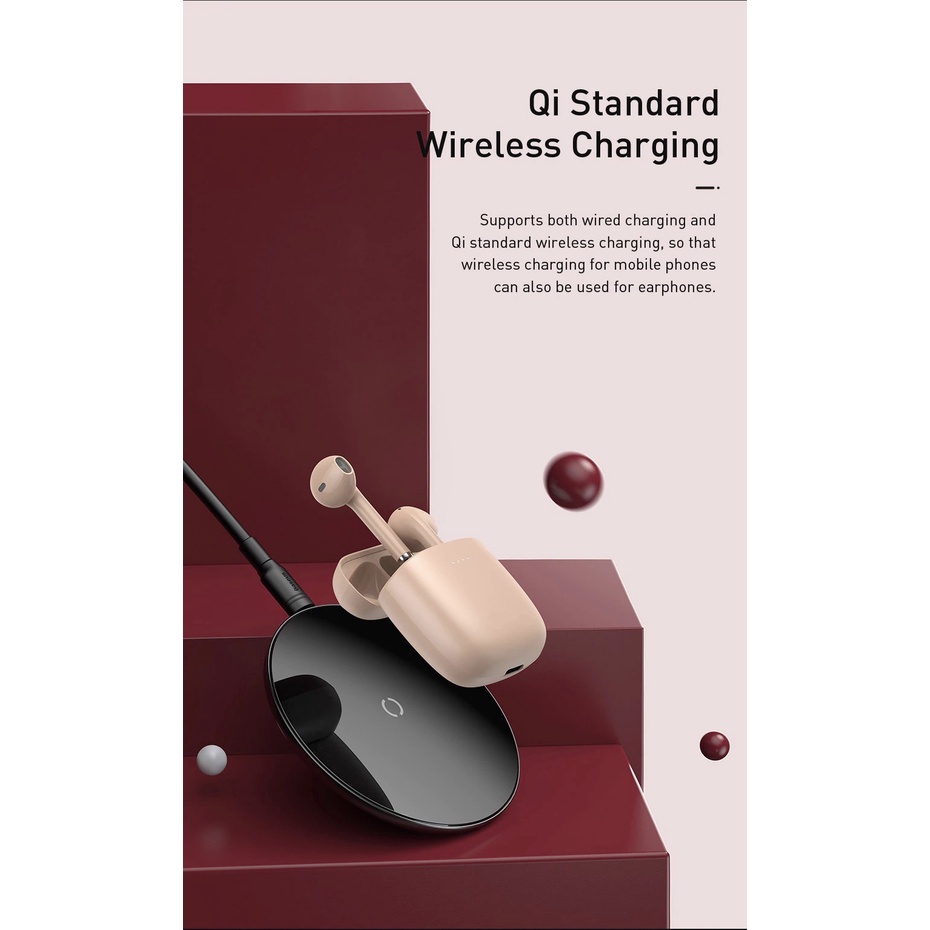 TWS Bluetooth IP54 Waterproof 5.0 Earphone with Wireless Charging Feature W04 Pro NGWP04P