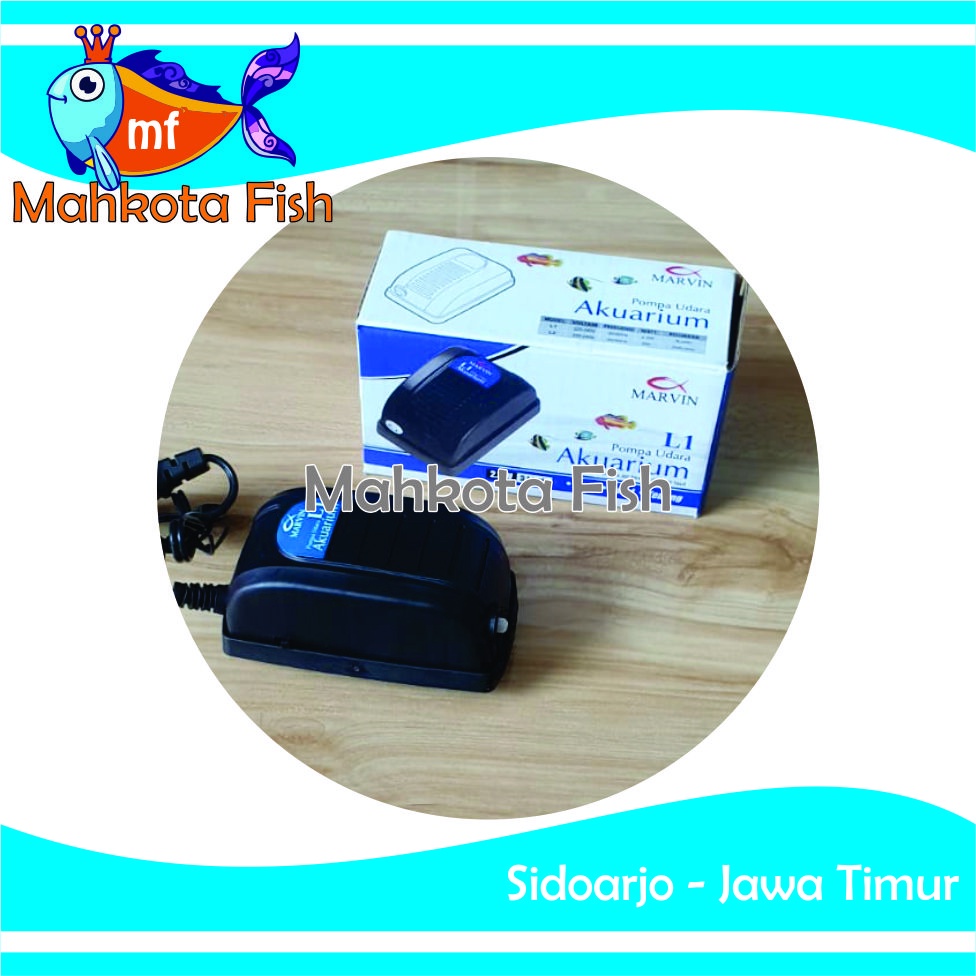 PAKET LENGKAP Aerator 1 Lubang | Air Pump Aquarium | Mesin Airator (GRATIS Buble Wrap)