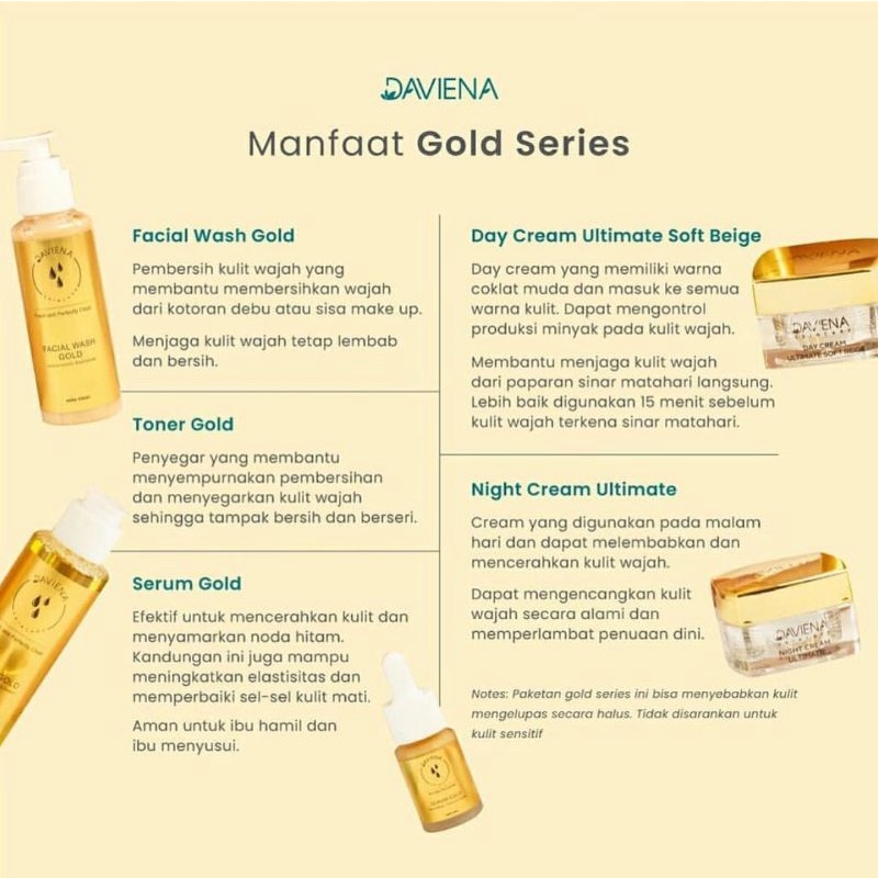 GOLD SERIES DAVIENA SKINCARE//PAKET FLEK/MELASMA-8