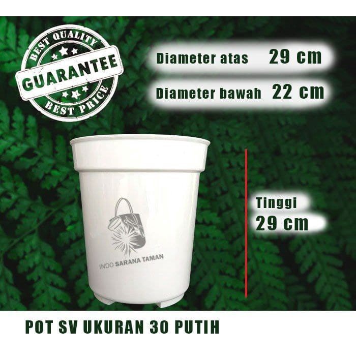 POT SV 30 PUTIH | Pot Putih Polos | Pot Tinggi | Pot Plastik | Pot Tanaman | Pot Bunga | Grosir Pot 