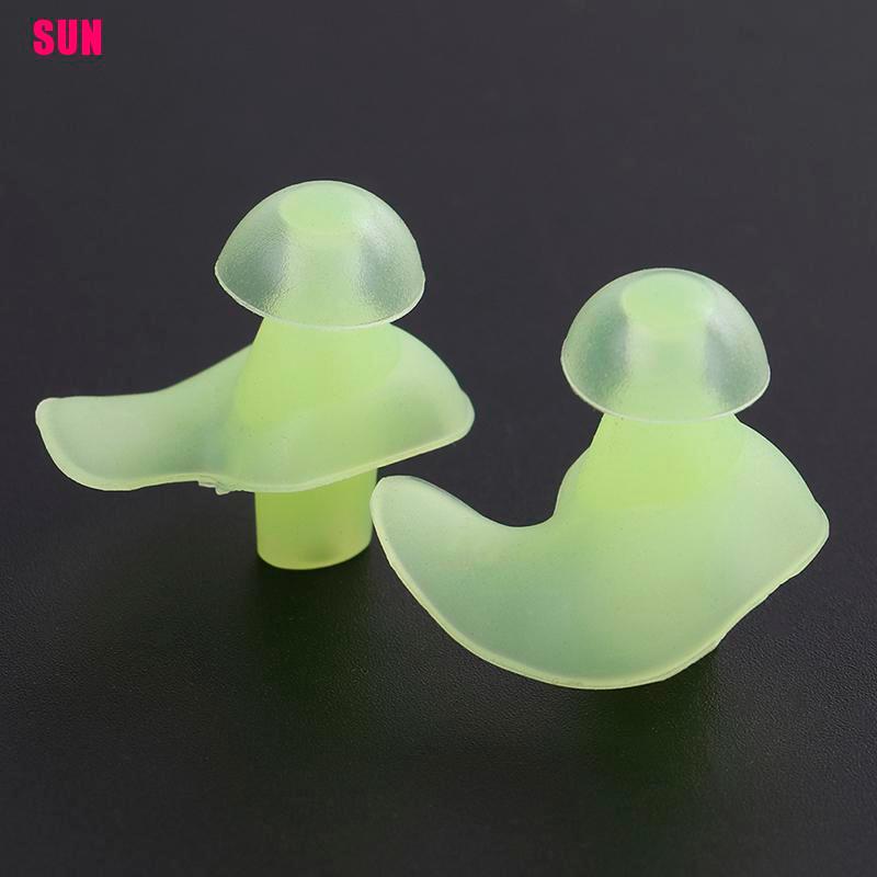 (Bf) Earplug Silikon Lembut Nyaman Anti Bising Reusable Untuk Berenang