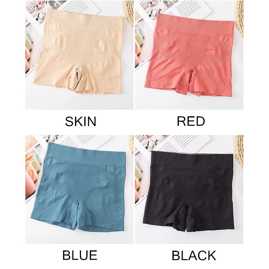 Celana Dalam Honeycomb Wanita Pinggang Tinggi Mulus Warm Palace 8809