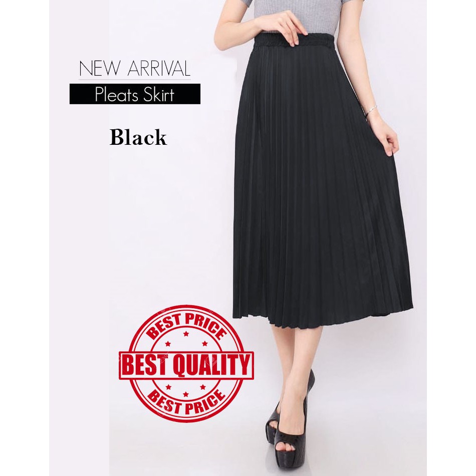 Rok Plisket - Rok Wanita 7/8 Bahan Premium XXL Mrs4