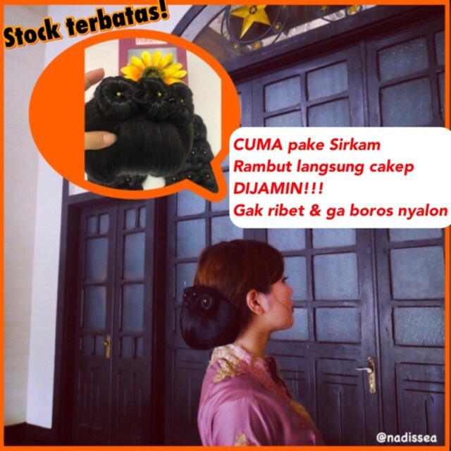 New Nadisse Sanggul Modern Ala Pramugari/ Konde Rambut/ Cepol Rambut