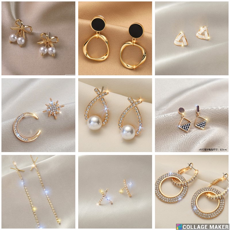 Pretty Anting Korea Import  Wanita / Anting Fashion Wanita Korea Import